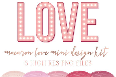 Macaron Love mini design kit