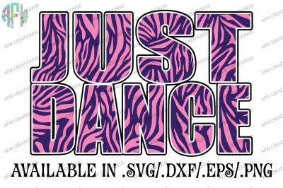 Just Dance Zebra - SVG, DXF, EPS Cut File