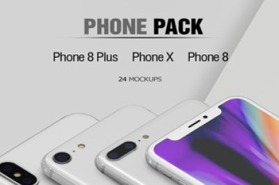 Apple iPhones 2017 Pack Mockup