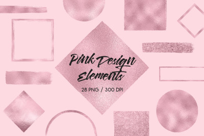 Pink Design Elements