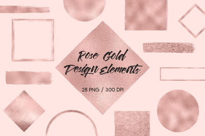 Rose Gold Design Elements
