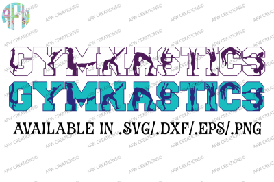 Gymnastics Silhouettes - SVG, DXF, EPS Cut Files
