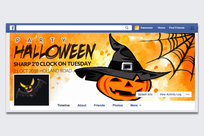 Halloween Facebook Timelines