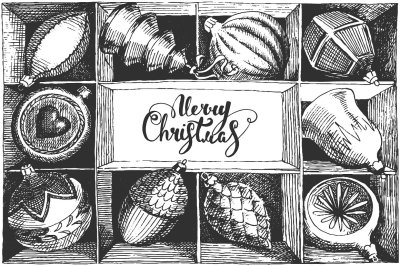 Merry Christmas Illustrations vector