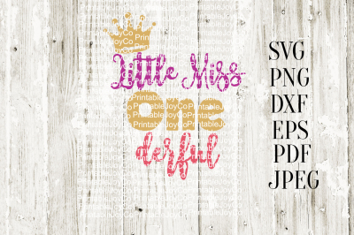 Little Miss Onderful SVG First Birthday SVG - Instant Download