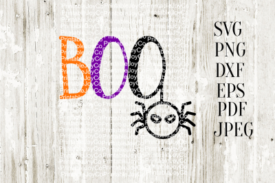 Boo SVG Halloween SVG Halloween Clipart Fall SVG- Instant Download