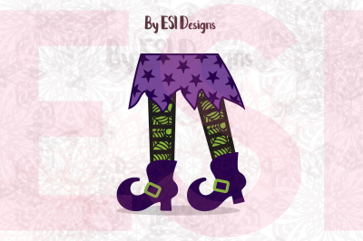 Walking Witch Legs - Cutting Files & Clipart - SVG, DXF, EPS & PNG