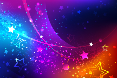 Bright Abstract Background with Stars
