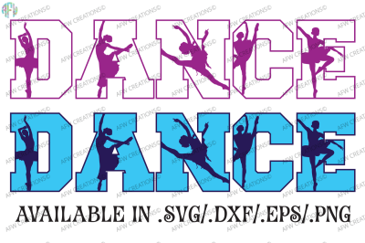 Dance Silhouettes - SVG, DXF, EPS Cut Files