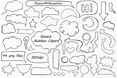Speech Bubbles Clipart, Comic, Cartoon Cloud clip art