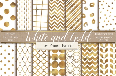 White and gold backgrounds 