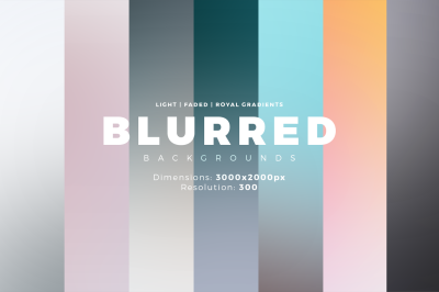 Blurred Backgrounds + Royal Gradients