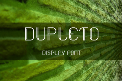 DUPLETO Display font