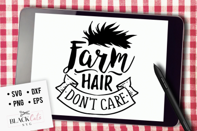 Farm hair don't care SVG
