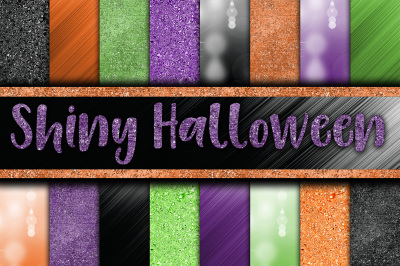 Shiny Halloween Digital Papers