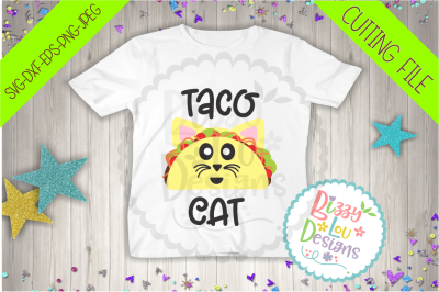 Taco Cat SVG DXF EPS PNG JPEG cutting file clip art