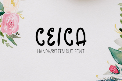 Ceica Handwritten Duo Font + Bonus
