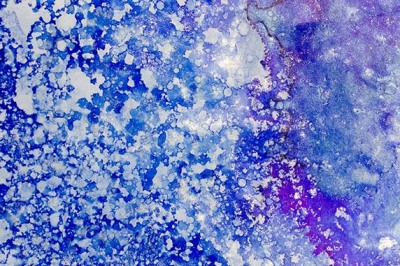 Blue and Purple Splatter Background