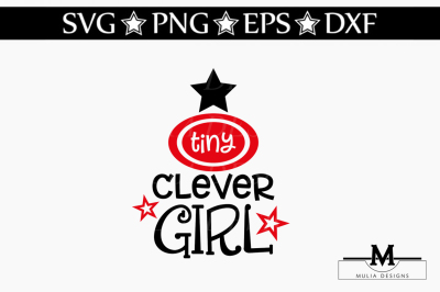 Tiny Clever Girl SVG