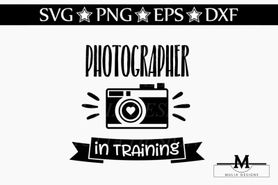 Photographer In Training SVG
