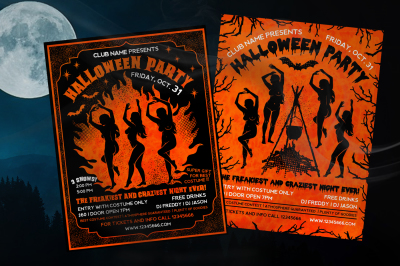 Halloween Party Flyer template