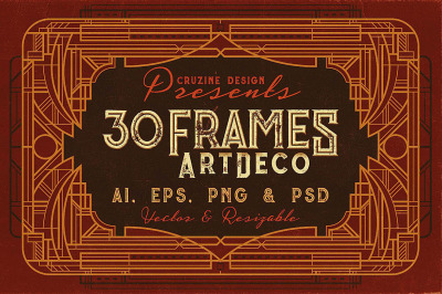 30 ArtDeco Frames