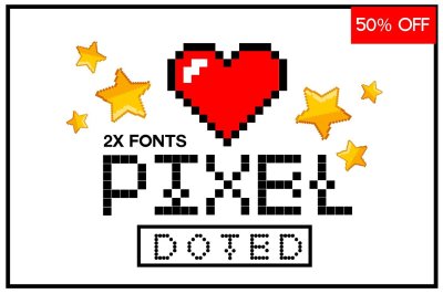 Pixel - 2x 16-Bit Gaming Fonts
