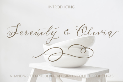 Serenity & Olivia Script Font