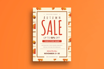 Autumn sale Flyer