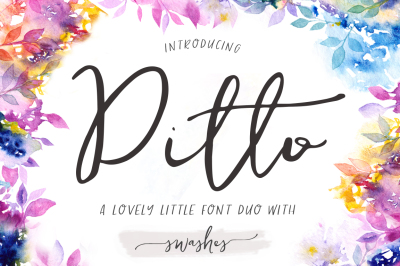 Ditto Swashes Calligraphy Font