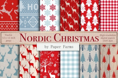 Nordic Christmas backgrounds 