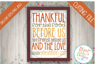 Thankgiving Thankful SVG DXF EPS PNG JPEG cutting file clip art 