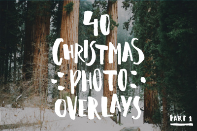 40 Christmas Photo Overlays