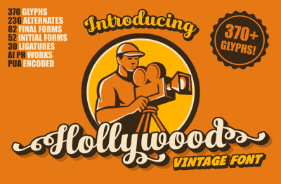 Hollywood • Vintage Font