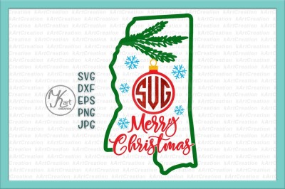 Christmas state Mississippi svg, Mississippi monogram, Mississippi Christmas svg, Mississippi Christmas iron on, Mississippi svg, iron on