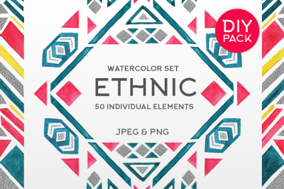 Watercolor Ethnic Set (DIY PACK)