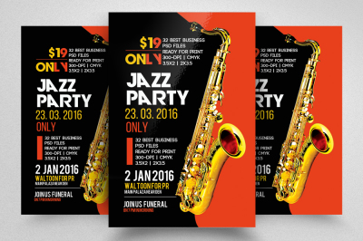 Jazz Party Flyer Template