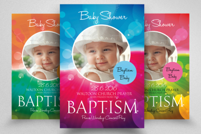 Baptism Sunday Church Flyer Template