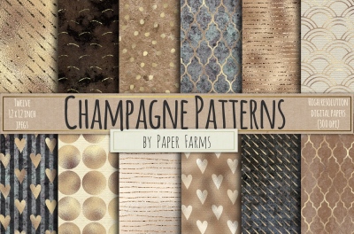Champagne foil patterns 