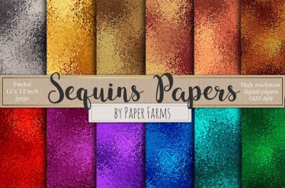 Sequins digital paper 
