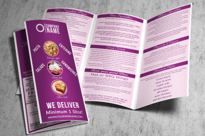 Food Restaurant Trifold Template