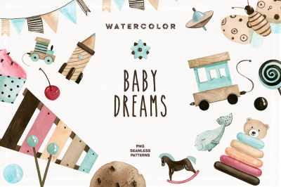 Watercolor Baby Dreams