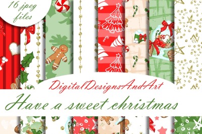 Christmas sweets paper