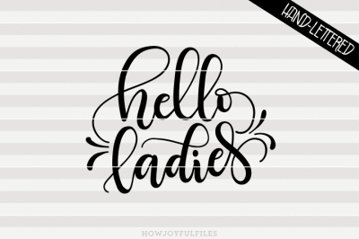 DXF PDF files Hello sunshine SVG hand drawn lettered cut file graphic overlay