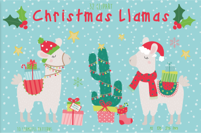 Christmas Llamas