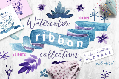 Watercolor Ribbon Collection 