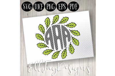 Download Download Leaf Monogram Frame 1 Free Free Svg Graphics Download SVG, PNG, EPS, DXF File