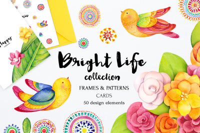Bright life watercolor set