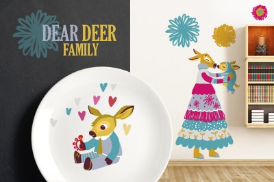 Dear Deer Family: Moms, Dads, Babies