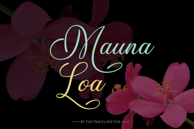 Mauna Loa Handwritten Script Font